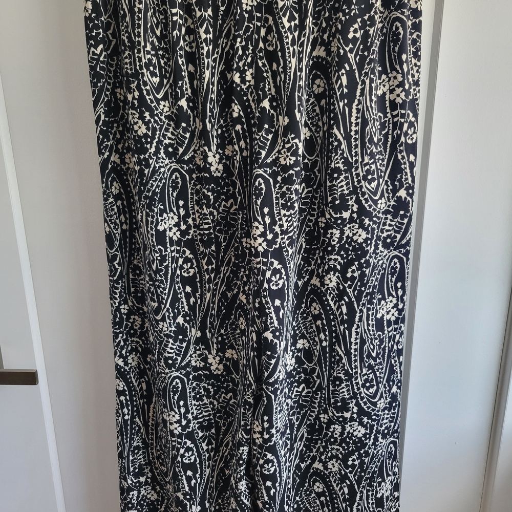 LOFT Black and White Casual Resort Wear Pants